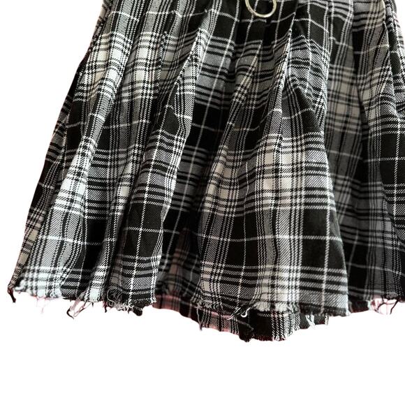 Womens Skirt Size XS Plaid Punk Cosplay Office Siren Concert Festival Summer - Picture 3 of 8